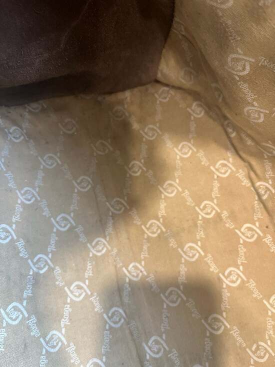 Large Dark Brown Leather Bag for the Weekend. Mix of Patchwork Style Leathers. W - Picture 11 of 16